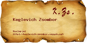 Keglevich Zsombor névjegykártya