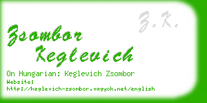 zsombor keglevich business card